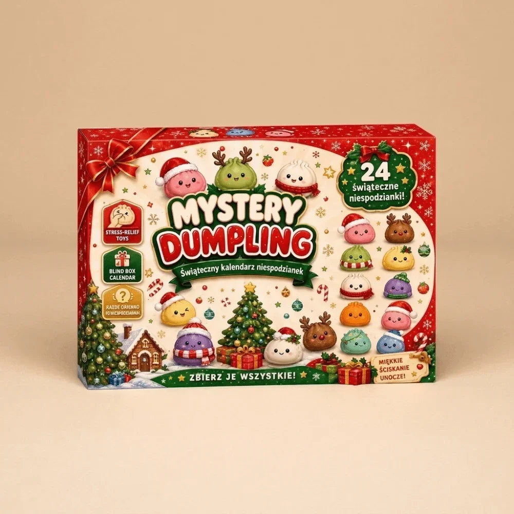 24‑Days Christmas Dumpling Advent Calendar Gift Set, Holiday Countdown Ornaments, Festive Party Favor Gifts Squishies